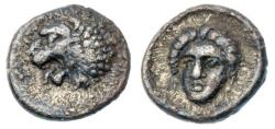 Ancient Coins - Carian Satraps. Hekatomnos. Silver Tetartemorion (0.23 g), 392/1-377/6 BC  EF