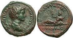 Ancient Coins - Thrace, Pautalia. Marcus Aurelius. As Caesar, A.D. 138-161. Æ. EF, green and brown patina.