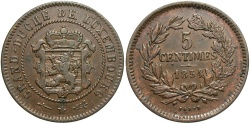 World Coins - Luxembourg. 1854. 5 centimes. EF.