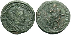 Ancient Coins - Divus Claudius II Gothicus. Died A.D. 270. Æ quinarius. Siscia, under Constantine I. Fine.