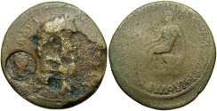 Ancient Coins - Thrace, Topirus(?). Antoninus Pius. A.D. 138-161. Æ. Fine, brown patina, pitted.