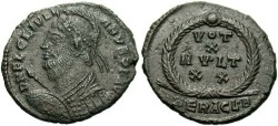 Ancient Coins - Julian II. A.D. 360-363. AE 3. VF. Heraclea
