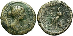 Ancient Coins - Thrace, Pautalia, Faustina II. wife of Marcus Aurelius. Æ 23 mm. Fine.