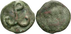 Ancient Coins - Constantine VII and Romanus I. A.D. 920-944. Æ follis. Cherson. VF. red-brown and green patina.