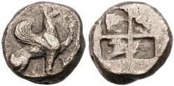 Ancient Coins - Ionia. Teos. Silver Stater (11.48 g), ca. 510-500 BC. NGC graded VF; Strike 5/5; Surface 2/5