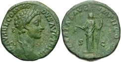 Ancient Coins - Commodus. A.D. 177-192. Æ sestertius. Rome, A.D. 178. VF, green patina.