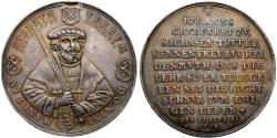 World Coins - Saxony. Albertine. Johann Georg I (1611-1656). Cast Silver Medal, 1630. Dresden. 39.99 g.