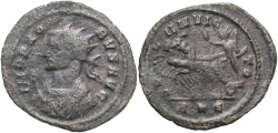 Ancient Coins - Probus. A.D. 276-282. Æ antoninianus. Rome. Fine, dark green patina.