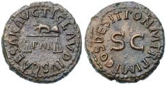 Ancient Coins - Claudius. Æ Quadrans (3.52 g), AD 41-54 Rome, AD 41.