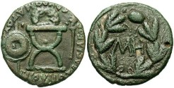 Ancient Coins - Bosporan Kingdom. Sauromates I. A.D. 93-124. Æ 24 mm. A.D. 98-103/4. VF.