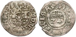 World Coins - Germany, Minden. Christian V of Braunsweig. 1599-1631. 1/24th Taler. 1619. VF.
