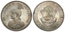 World Coins - German East Africa. 1890. 1 Rupie. Proof AU.