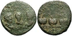 Ancient Coins - Bithynia, Nicaea, Valerian i, Gallienus, & Valerian II. A.D. 253-260. Æ 25 mm. Fine.