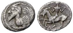 Ancient Coins - Sicily, Himera. Silver Litra (0.76 g), ca. 420 BC