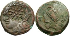 Ancient Coins - Thrace, Pantikapaion. Ca. 265-245 B.C. Æ 22 mm. VF.