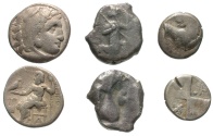 Ancient Coins - [Greek]. Lot of three AR.
