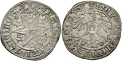 World Coins - Germany, Isny. Maximilian I. 1508. AR Batzen. VF.