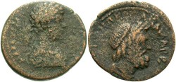Ancient Coins - Judaea, Caesarea Maritima. Commodus. A.D. 177-192. Æ. Near VF.