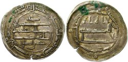 World Coins - Abbasid. Al-Rashid. A.H. 170-193 (A.D. 786-809). AR dirhem. Madinat Zaranj. Toned VF. $90