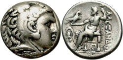 Macedonian Kingdom, Alexander III. 336-323 B.C. AR tetradrachm. Pella(?), ca. 275-270 B.C. Good VF.