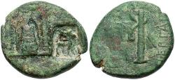 Ancient Coins - Pamphylia, Perge. 2nd-1st centuries B.C. Æ 19 mm. Fine, green patina.