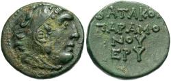 Ancient Coins - Ionia, Erythrai. 3rd century B.C. Æ. Good VF, dark green patina.