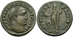 Ancient Coins - Licinius I. A.D. 308-324. Æ follis. Heraclea, ca. A.D. 312. VF.