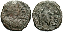 Ancient Coins - Justin I. A.D. 518-527. Æ pentanummium. Cherson. Fine.