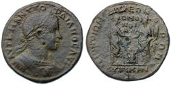Ancient Coins - Thrace, Perinthus. Gordian III. Æ Medallion (30.77 g), AD 238-244 Homonoia with Cyzicus.