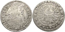 World Coins - Poland, Leignitz-Brieg. Georg III. 1664. AR 15 Kreuzer. VF.