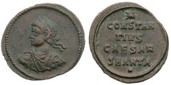 Ancient Coins - Constantius II, as Caesar (AD 324-337). Æ Reduced Follis (19mm, 2.39 g), struck under Constantine I. AD 324-325.