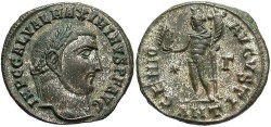 Ancient Coins - Maximinus II. A.D. 309-313. Æ follis. Antioch, A.D. 312. Good VF, silvered.