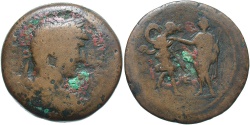 Ancient Coins - Egypt, Alexandria. Hadrian. A.D. 117-138. Æ drachm. Regnal year 15 (A.D. 130/1). Fine, brown patina.