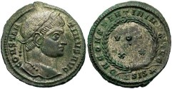 Ancient Coins - Constantine I. A.D. 307-337. AE 3. Good VF. Siscia
