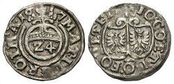 World Coins - Germany, Ritberg. Johann III v. Ostfriesland. 1617. 1/24 Thaler. Toned VF.