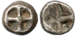 Ancient Coins - Attica, Athens. Silver Obol (0.52 g), ca. 545-525/15 BC Wappenmünzen issue.