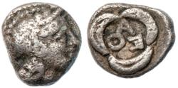 Ancient Coins - Attica, Athens. Silver Tritartemorion (0.49 g), ca. 393-355 BC
