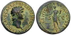 Ancient Coins - Nero (AD 54-68). AE As (7.75 g). Rome, ca. AD 64.