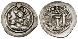 Ancient Coins - Sasanian Kingdom. Peroz I. A.D. 457-484. AR drachm. AS (Asuristan) mint.