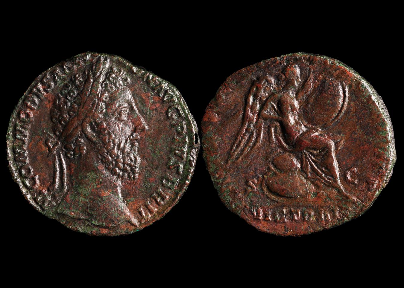 Commodus ae sestertius roman imperial coins