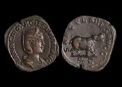 Ancient Coins - Otacilia Severa Ae Sestertius, 248 AD