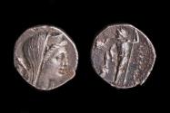 Ancient Coins - Bruttium, Brettii Ar. drachm