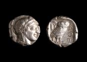 Ancient Coins - Athens, Attica Ar Tetradrachm, c. 454-404 BC