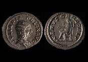 Ancient Coins - Julia Domna Ar Denarius, 216 AD