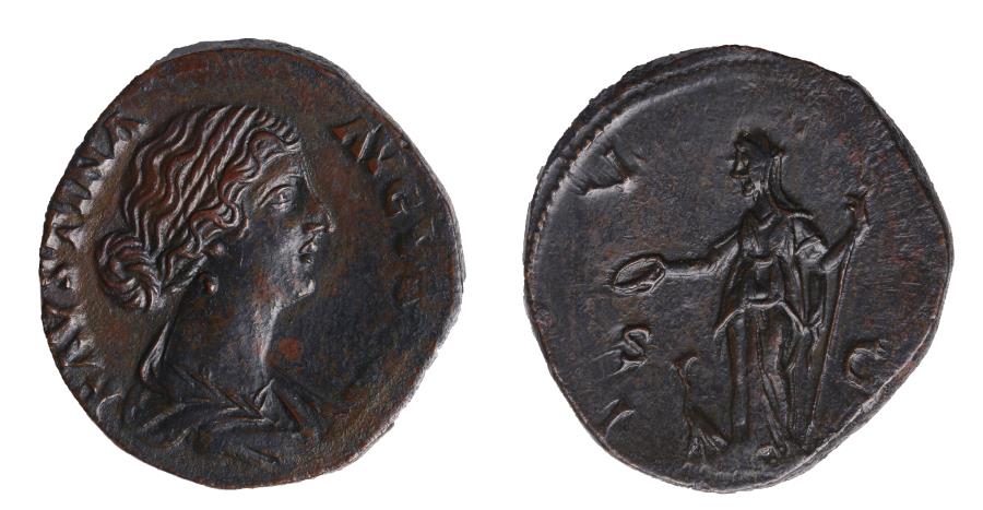 Faustina Augusta Ae sestertius | Roman Imperial Coins