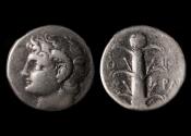 Ancient Coins - Kyrenaica, Kyrene Ar Didrachm, c.294-275 BC