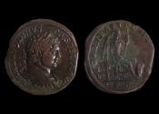 Ancient Coins - Caracalla Ae Sestertius, 213-214 AD
