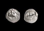 Ancient Coins - Ionia, Magnesia ad Maeandrum Ar Hemidrachm, c. 350-325 BC
