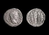 Ancient Coins - Caracalla Ar Denarius, 210-213 AD