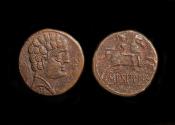 Ancient Coins - Celtic, Segobriga-Sekobirikes, Iberia Ae As
